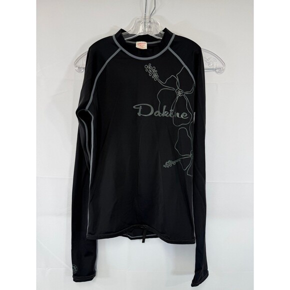 DAKINE Long Sleeve UV Shield Swim Shirt Black Size Large - Picture 1 of 5